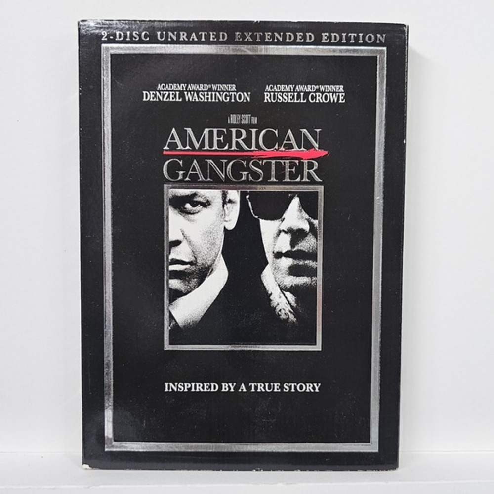 American Gangster DVD Unrated‎ Extended Edition Denzel Washington Russell Crowe